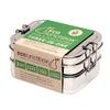 ECOlunchbox Three-in-One Stainless Steel Bento Box (31oz)  3 Piece Nesting Lunch Container with Snack Pod  Plastic Free, Non Toxic, Dishwasher Safe, Not Leak-Proof view 1