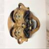Cast Iron 4 Eyed Bottle Opener Wall Mount Beer Cap Bald Man view 1