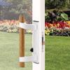 Prime-Line C 1204 Sliding Glass Door Handle Set  Replace Old or Damaged Door Handles Quickly and Easily  White Diecast, Mortise/Hook Style, Fits 3-15/16 In. Hole Spacing (1 Set) view 4