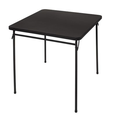 Cosco 14-619-BLK1 Black Square Folding Table 34"x34"
