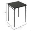 Cosco 14-619-BLK1 Black Square Folding Table 34"x34" view 2