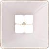 Rust Medium Square Sided Lamp Shade 5" Top x 10" Bottom x 9" Height (Spider) Replacement with Harp and Finial - Springcrest view 3