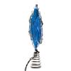 Kurt Adler Ul 10 Light LED Silver and Blue Hanukkah Star Shimmer Treetop view 3
