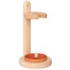 REDECKER Oiled Beechwood Toilet Brush Stand with Tampico Fiber Toilet Brush, 9-7/8 inches - Natural Bristles are Heat-Resistant and Retain Shape, Made in Germany - Wood Toilet Brush Set view 2