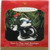 Hallmark Looney Tunes Pepe' Le Pew and Penelope Keepsake Ornament (1998) view 4