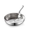 Cooks Standard Frying Pan Stainless Steel, 8-Inch Multi-Ply Clad wok Stir Fry Pan Kitchen Skillet, Silver view 1