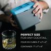 True Cubes Crystal Clear Ice Cube Maker, 4 Large 2"x2"x2" Ice Cubes for Cocktails and Drinks, Silicone Mold for Pure, Bartender-Quality Ice - Great for Hosting and Entertaining, Whiskey Gifts for Men view 4