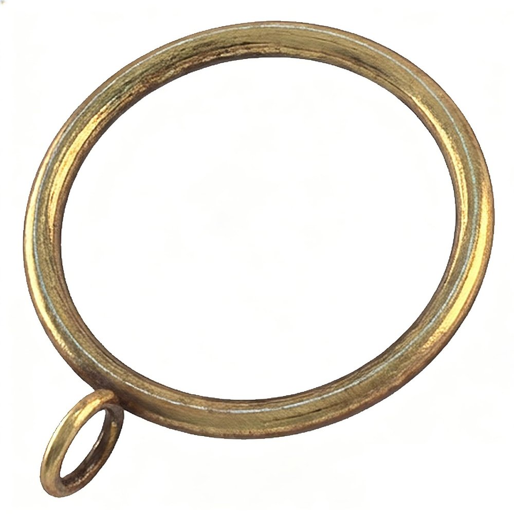 ANJUU 42 PCS Curtain Rings, 1.5 inch Metal Curtain Drape Sliding Eyelet Rings-Hanging Rings for Curtains and Rods, Fits Up to 1 1/4-Inch Rod, Antique Bronze(Clips Not Included)