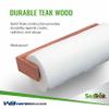 SeaTeak Wooden Paper Towel Holder, 12"x 4.375", 100% Solid Teak Wood, Wall Mount, Spring-Loaded, Fits Standard & Jumbo Rolls, Perfect for Boats, Kitchens, RV's & Campers view 3