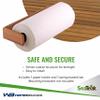 SeaTeak Wooden Paper Towel Holder, 12"x 4.375", 100% Solid Teak Wood, Wall Mount, Spring-Loaded, Fits Standard & Jumbo Rolls, Perfect for Boats, Kitchens, RV's & Campers view 4