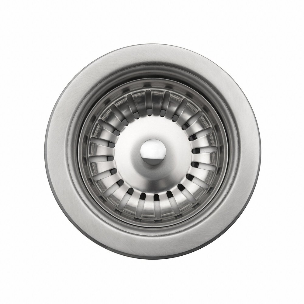 Kraus Kitchen Sink Stainless Steel Drain Assembly with Strainer, Fits Standard 3.5 in. or 4 in. Drain Openings
