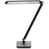 Safco Products 1001BL Vamp LED Modern ABS Desk Lamp with USB Port and Dimmer Switch, Black view 1