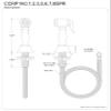 Kingston Brass Gourmetier CCRP1K1SPR Vintage Kitchen Faucet Sprayer, Polished Chrome view 2