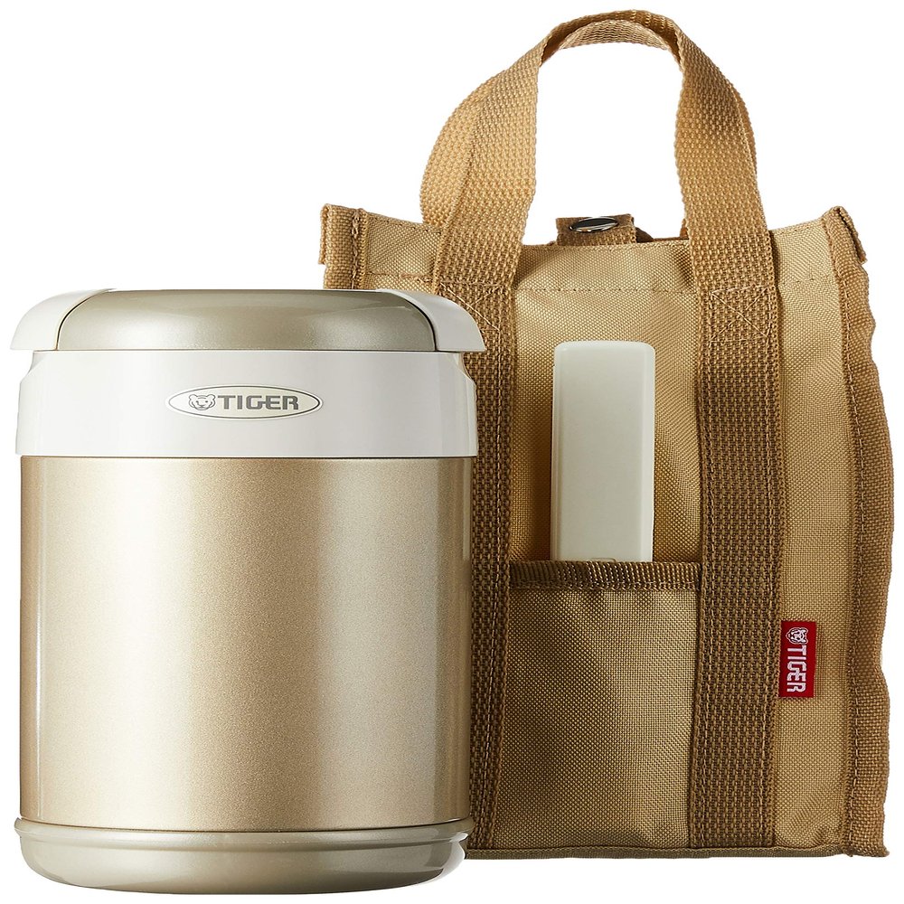 Tiger LWR-A092 Thermal Lunch Box, Champagne Gold