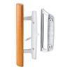 Slide-Co 143532 Sliding Glass Door Handle Set  Replace Old or Damaged Door Handles Quickly and Easily  White Diecast, Mortise/Hook Style, Fits 3-15/16 Hole Spacing (Single Pack) view 1