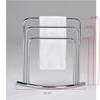 Kings Brand Furniture - Kenneth Metal 3 Tier Freestanding Bathroom Towel Rack Stand, Chrome view 3