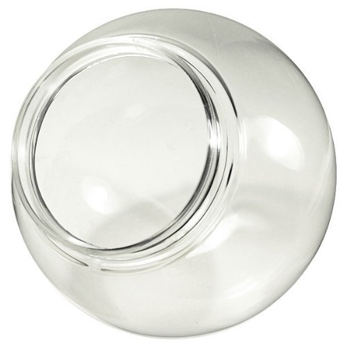 12 in. Clear Acrylic Globe - with 4 in. Extruded Neck Opening - American PLAS-12NC