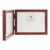 Lawrence Frames Hinged Double (Horizontal) Walnut Wood Picture Frame, Gallery Collection, 5 by 7-Inch view 2