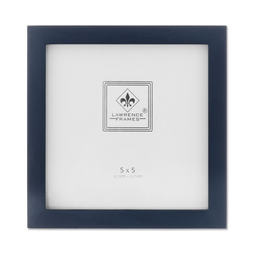 Lawrence Frames Blue Wood Picture Frame, Gallery Collection, 5 by 5-Inch, Blue