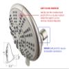 Ana Bath 5-Inch Anti-Clog High Pressure LARGE Dual Shower Head with Handheld Spray - 5 Unique Spray Modes/BRASS CONNECTOR/5 Ft Stainless Steel Hose/Spot Resist Brushed Nickel view 3