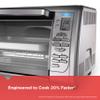 Black+Decker Countertop Convection Toaster Oven, 8 One-touch Cooking Functions, Stainless Steel view 2