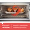 Black+Decker Countertop Convection Toaster Oven, 8 One-touch Cooking Functions, Stainless Steel view 4