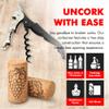 Chef Craft Select Waiters Corkscrew with Foil Cutter and Bottle Opener, 5 inches in Length, Stainless Steel/Black view 3