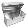 Plain Metal Dome Lunch Box - Silver view 2