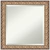 Amanti Art Gold Wall Mirror 23x19 Florentine Gold Rectangle Bathroom Mirror for Wall Decor Living Room, Small Traditional Wood Frame, Hangs Horizonally and Vertically, Bathroom Decor, Beveled Edge view 1