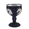 Black and Purple Celtic Goblet with White Unicorn Head view 2