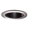 HALO 4 in. Satin Nickel Recessed Trim with Black Coilex Baffle, (993SN) view 1