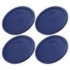 Pyrex 7402-PC 6/7-Cup Blue Replacement Lid for 7402 Sculpted Mixing Bowl & 7203 Bowl (4-Pack) - Made in the USA view 1