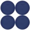 Pyrex 7402-PC 6/7-Cup Blue Replacement Lid for 7402 Sculpted Mixing Bowl & 7203 Bowl (4-Pack) - Made in the USA view 3