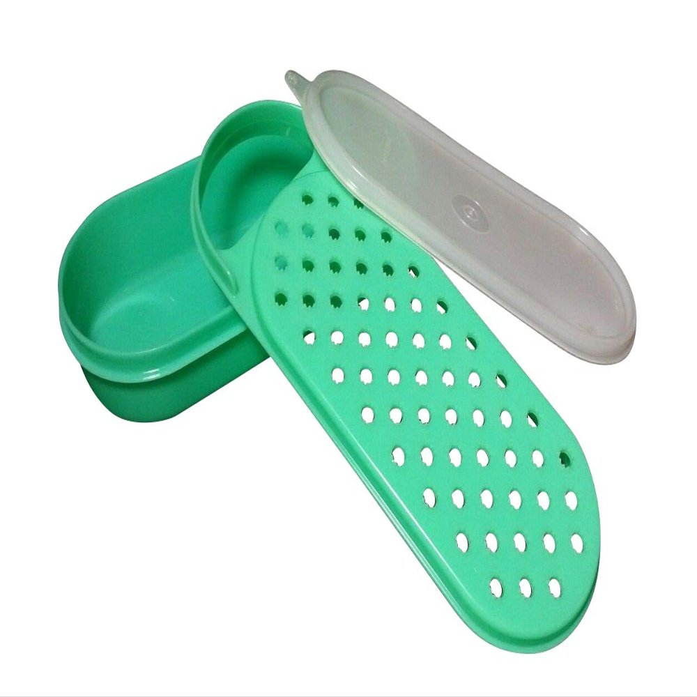 Vintage Green Tupperware Grater complete with lid