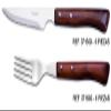 Arcos Steak Set 12 pieces 4 Inch Nitrum Stainless Steel. Ergonomic Polyoxymethylene POM Handle and 110 mm knife Blade. Pocket Knife Pack with Pearl Edge for Cutting Meat. Series Mesa. Color Brown view 2
