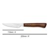 Arcos Steak Set 12 pieces 4 Inch Nitrum Stainless Steel. Ergonomic Polyoxymethylene POM Handle and 110 mm knife Blade. Pocket Knife Pack with Pearl Edge for Cutting Meat. Series Mesa. Color Brown view 3