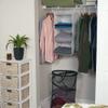 Household Essentials 311342 Hanging Closet Organizer | 3 Pocket Shelves | Natural Canvas view 2