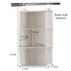Household Essentials 311342 Hanging Closet Organizer | 3 Pocket Shelves | Natural Canvas view 3