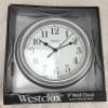 Westclox 9" Decorative Wall Clock (Gray), view 1