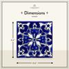 Casablanca Market MT002 Mediterranean Ceramic Azur Decorative Tile, Blue/White view 2