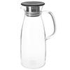 FORLIFE Mist Glass Ice Tea Jug, 50-Ounce, Black view 2