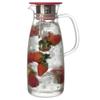FORLIFE Mist Glass Ice Tea Jug , 50-Ounce, Red view 3