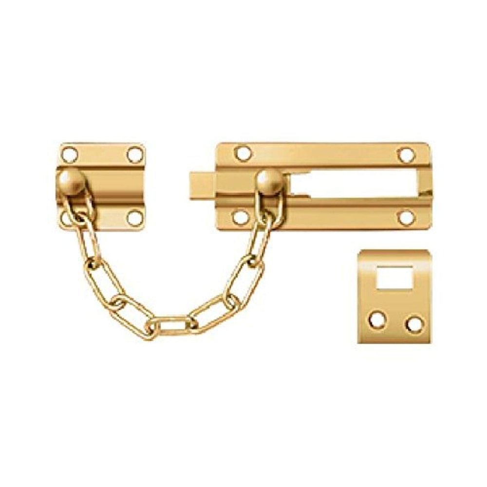 Deltana CDG35CR003 Solid Brass Chain Door Guard