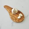 Naturally Med - Olive Wood Garlic Chopping/Cutting Board view 2