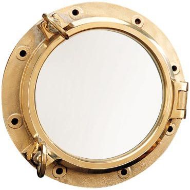 HS 21" Heavy Duty Brass Nautical Porthole Window