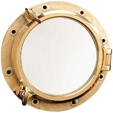 HS 21" Heavy Duty Brass Nautical Porthole Window