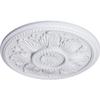 Ekena Millwork CM18ED 18-Inch OD x 5 1/2-Inch ID x 1 3/4-Inch Edinburgh Ceiling Medallion, Primed view 2