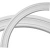 36 1/2"OD x 30 1/4"ID x 3 1/8"W x 3/4"P Pierced Ceiling Ring (1/4 of complete circle) view 1