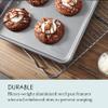 Chicago Metallic Commercial II Non-Stick Small Cookie/Baking Sheet. Perfect for making jelly rolls, cookies, pastries, one-pan meals, and more,12.25 by 8.75, Gray view 3