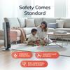 Lasko Oscillating Digital Ceramic Tower Heater for Large Rooms, with Adjustable Thermostat, Timer and Remote Control, 29 Inches, 1500W, Black, 5586 view 4